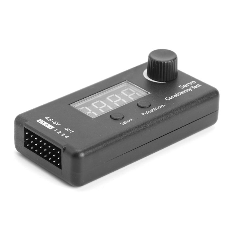Dc 4.8-6v 3 mode mini digital servo / esc konsistens tester styring gear måling for rc helikopter fly bil værktøj