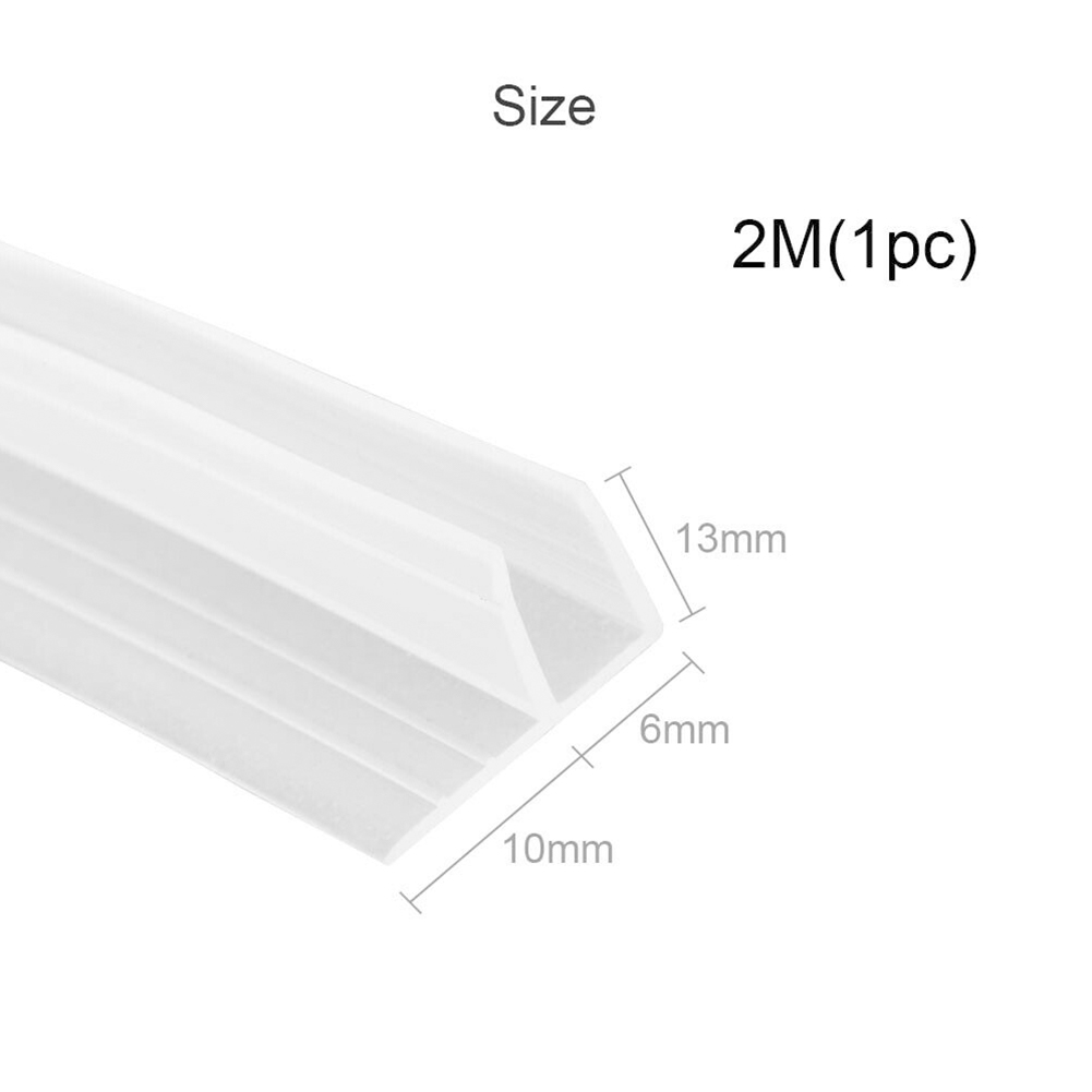 F Typ transparentes Gummi glas wasserdichter warmer Dichtung streifen Balkon Badezimmer tür und Fenster dichtung streifen für 6mm Glas