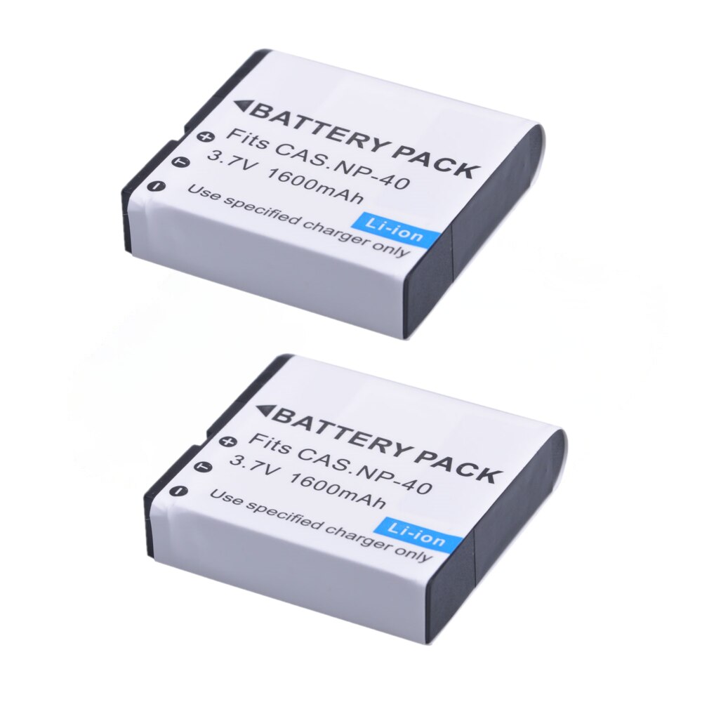 1600mAh NP-40 NP40 Battery for Casio EX-Z400, FC100, FC150, FC160S, P505, P600, P700, Z300, Z600, EX-Z850, NP 40 Battery