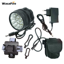 Wasafire 40000 Lumen 16 * T6 Leds Fietslicht Rijden Fietsen Koplamp Bike Front Light Voor Outdoor Night Rijden camping