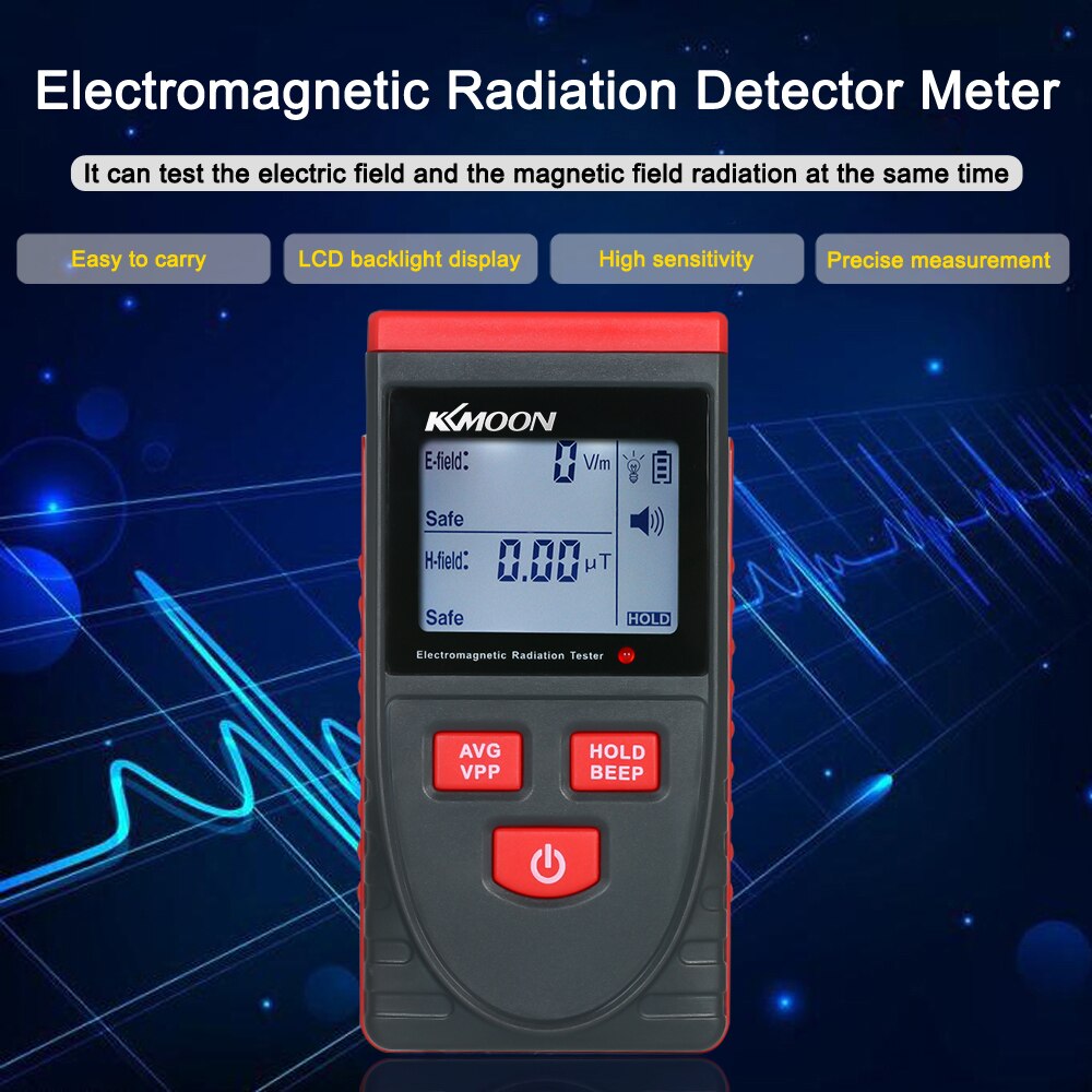 Digital LCD Electromagnetic Radiation Detector Meter Dosimeter Tester Counter
