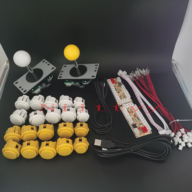 Arcade Joystick Diy Kit Nul Vertraging Arcade Diy Kit Usb Encoder Om Pc PS3 Arcade Sanwa Joystick En Push Knoppen voor Arcade Mame: 9