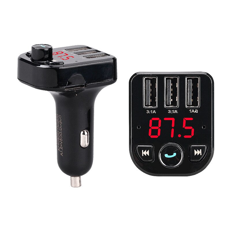 Lecteur MP3 embarqué avec télécommande Bluetooth u-disk lecteur de musique chargeur rapide allume-cigare lecteur pour téléphone main libre de voiture