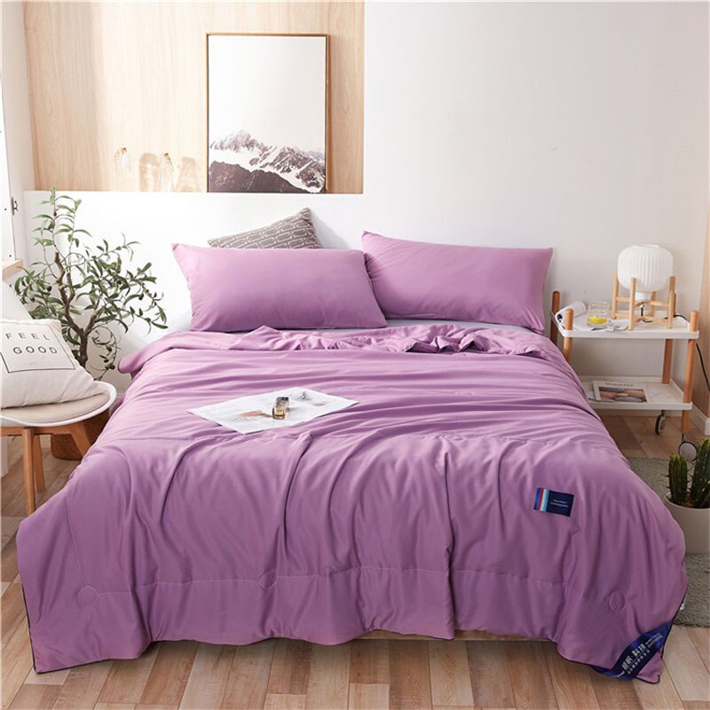 Zomer Cool Fiber Quilt Grijs Airconditioning Dunne Dekbed Plaid Deken Gewatteerde Sprei Voor Dubbele Bed Sprei Bed Cover: 200x230cm / 3