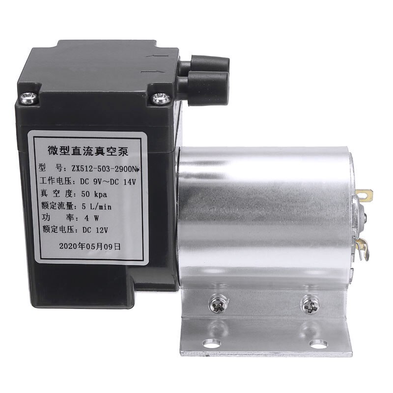DC 12V Electric Mini Vacuum Air Pump Negative Pressure Suction 5L/min 80kpa Vacuum Pump for Chemical Industry Accessories