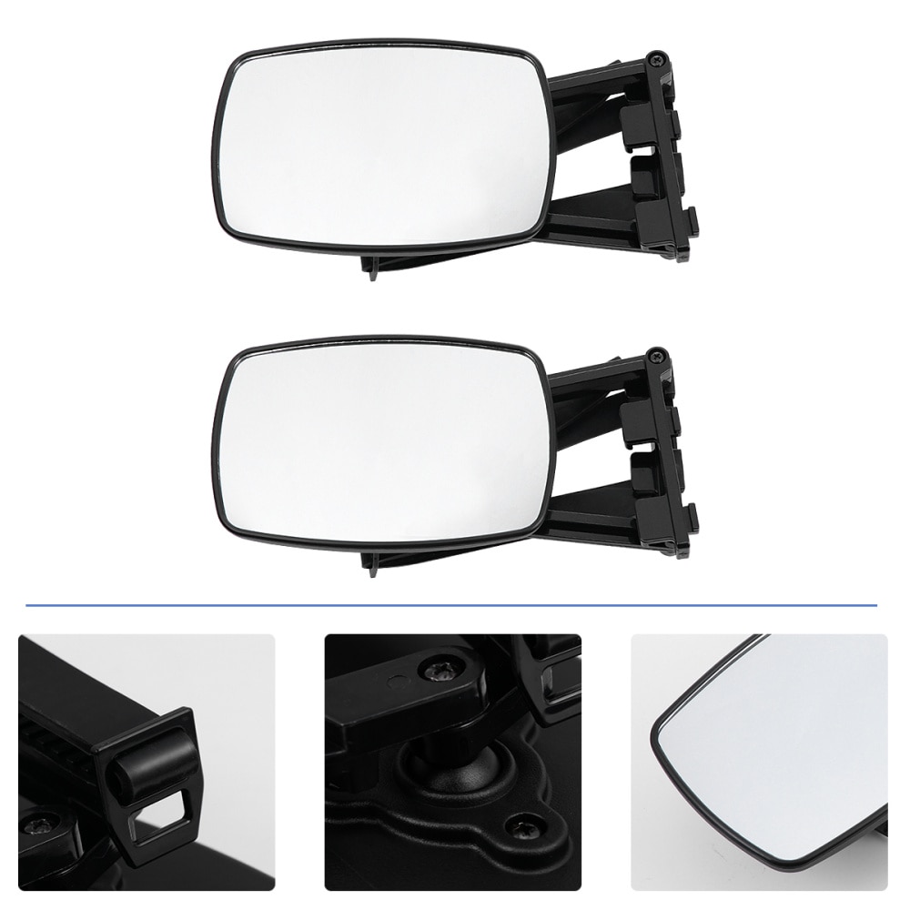 TMC Universal 10 X 6 Inch Wing Mirror With Bracket - Classic Car Tractor Plant