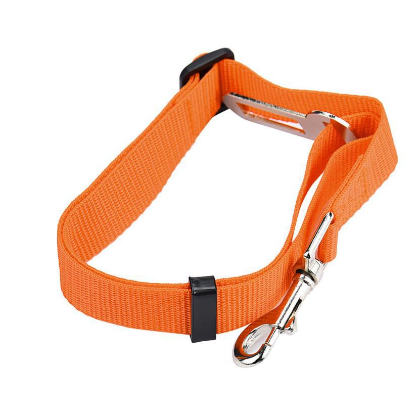 Huisdier Autogordel 2.5Cm Materiaal Huisdier Veiligheid Riem Hond Trekkabel Hond Veiligheidsgordel: orange