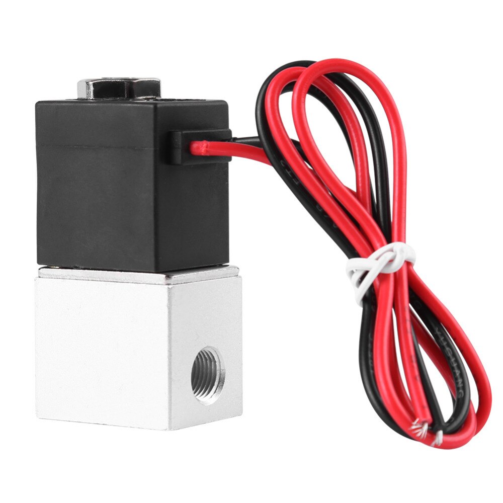 DC 12V Solenoid Valve 1/4" 1/8" 2 Way Normally Closed Direct-acting Pneumatic Valves For Water Air Gas