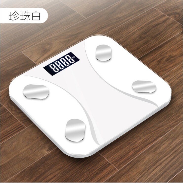 Best verkopende Badkamer Schaal Elektronische Floor Weegschalen Digitale Mi Body Fat Weegschaal Lichaamssamenstelling Analyzers Bluetooth Waage: WHITE