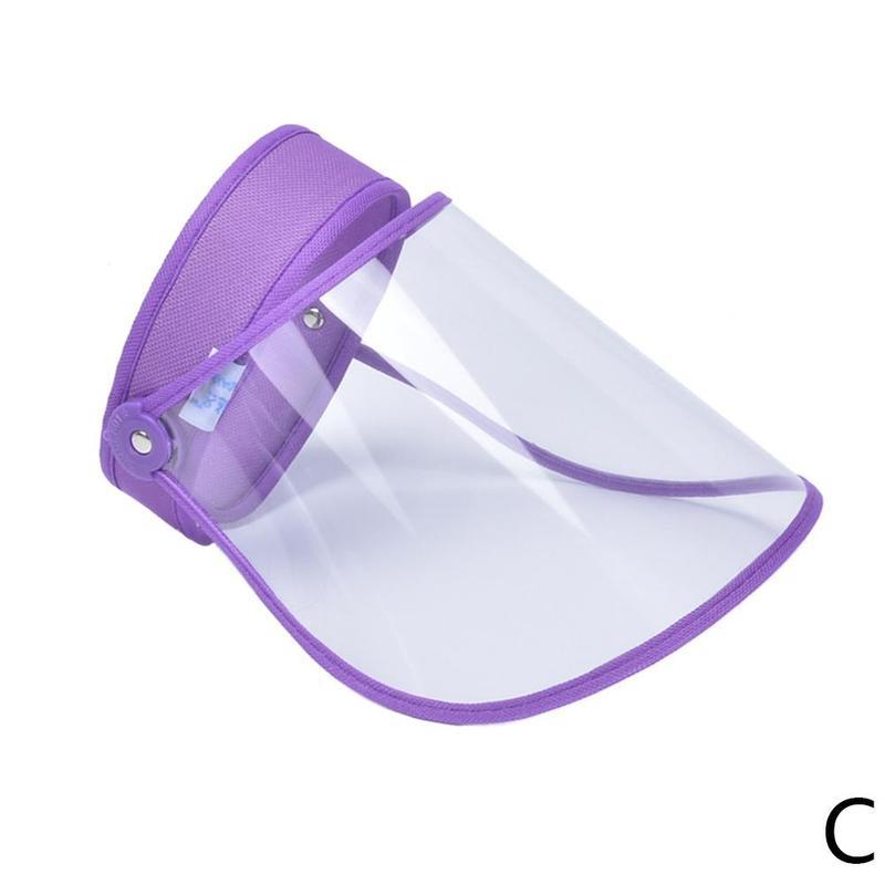 Protective Cap Transparent Anti-fog Protection Sun Saliva Empty Top Hat Men Women Hats: C