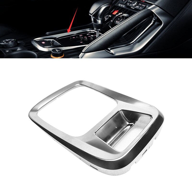 Für Peugeot 3008 Chrom Ersatz Getriebe Schicht Kasten Abdeckung trimmen Aufkleber Dekoration Rahmen Innen Zubehör