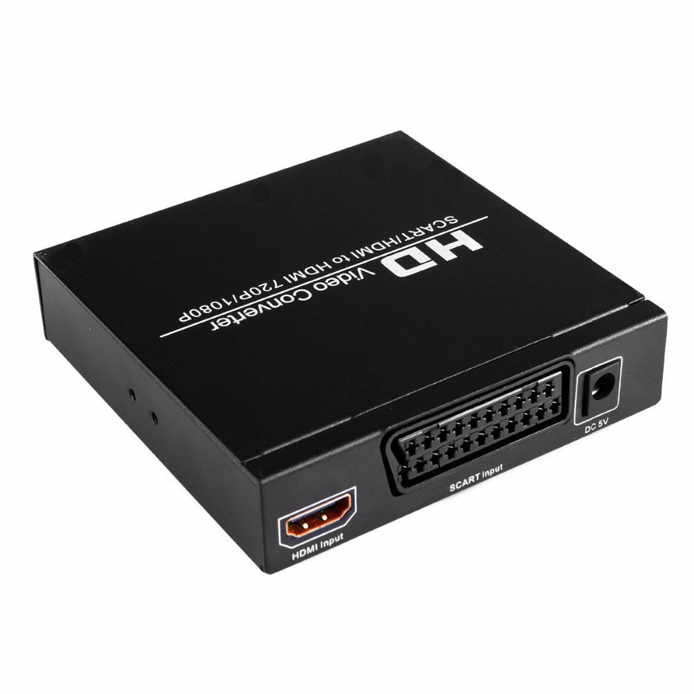 SCART HDMI zu HDMI Konverter Volle HD 1080P Digital hoch Definition Video Konverter EU/uns-Energie Stecker Adapter für HDTV HD