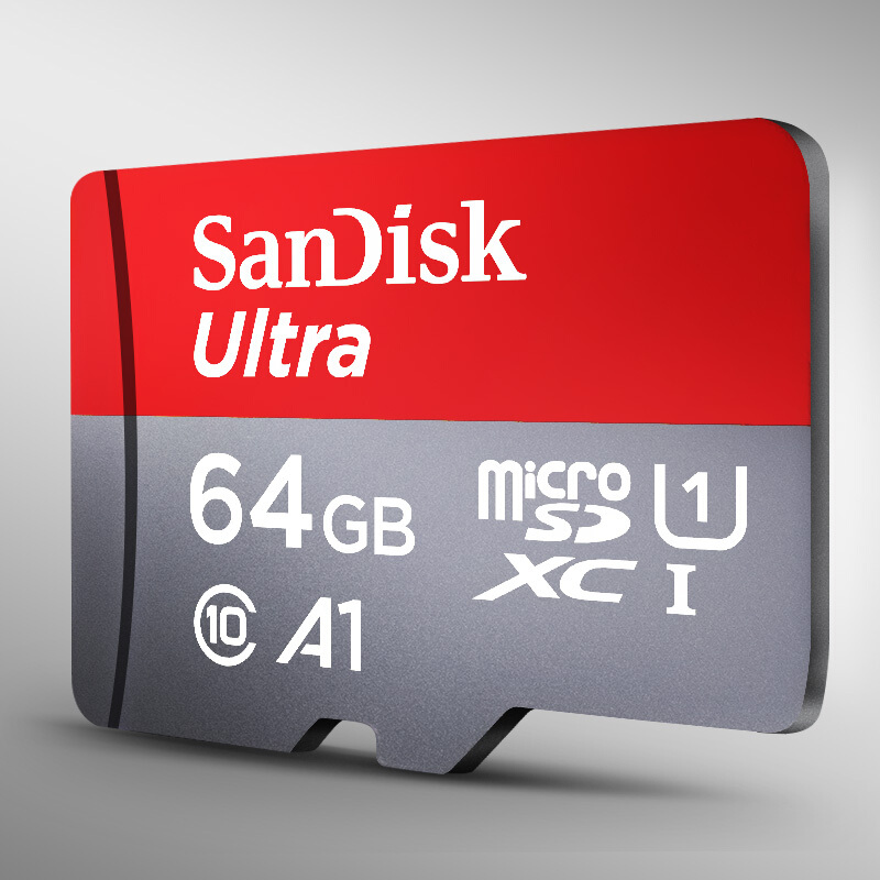 SanDisk 64GB TF (MicroSD) Memory Card, A1 U1 C10, High-Speed Memory Card, Read Speed 140MB/s, Multi-Device Compatible