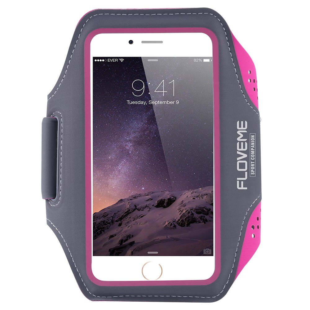 Floveme Sport Armband Case 4.7 ''Voor Iphone 7 8 6 6S Gevallen Running Sport Arm Band Voor Iphone 7 Universele Riem Houder Voor Telefoons: 4.7 Inch Hot Pink