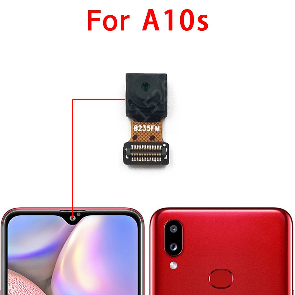 Cámara Frontal y trasera Original para Samsung Galaxy A10s A107, módulo de cámara Frontal principal, piezas de repuesto flexibles: A10s Front
