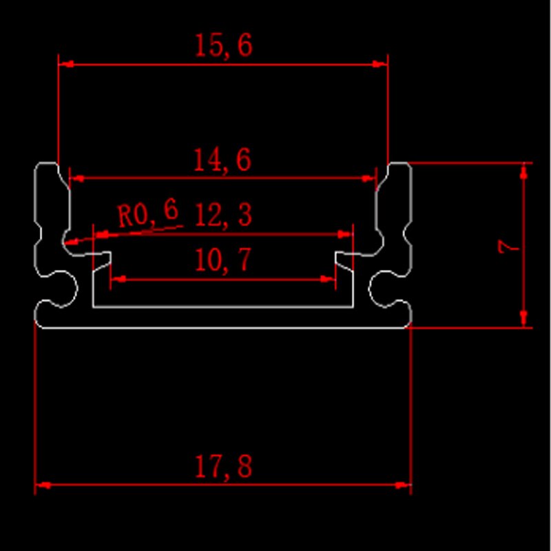 2pcs 50cm5050 SMD RGB color 12V led strip rigid light hard bar Aluminum case ceiling Kitchen lights factory industrial