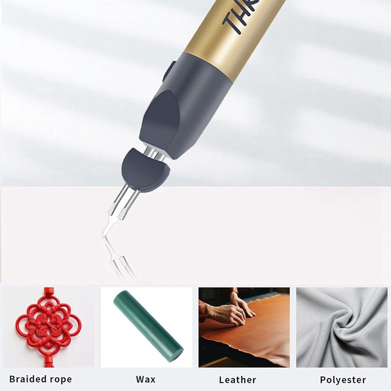 Fadenbrenner, batteriebetriebener Fadenbrenner, kabelloser Stift, Wachsschnitzstift, Form-/Fadenbrennwerkzeug mit 5 Spitzen