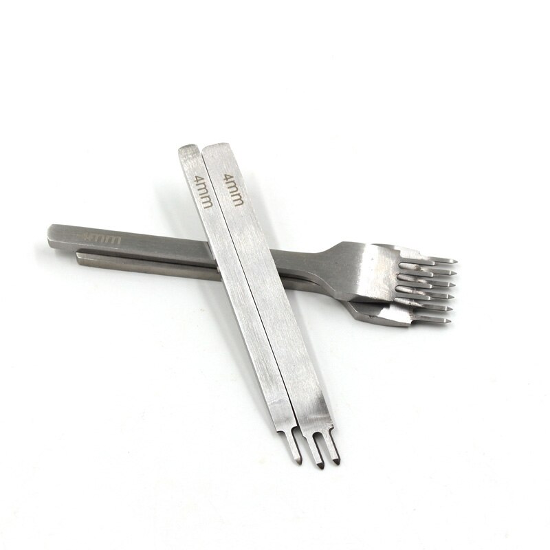 4pcs/set Leather Hole Punchers Sewing Stitching Punching Tools Leather Craftwork Tools DIY Leather Patchwork Accessories Set