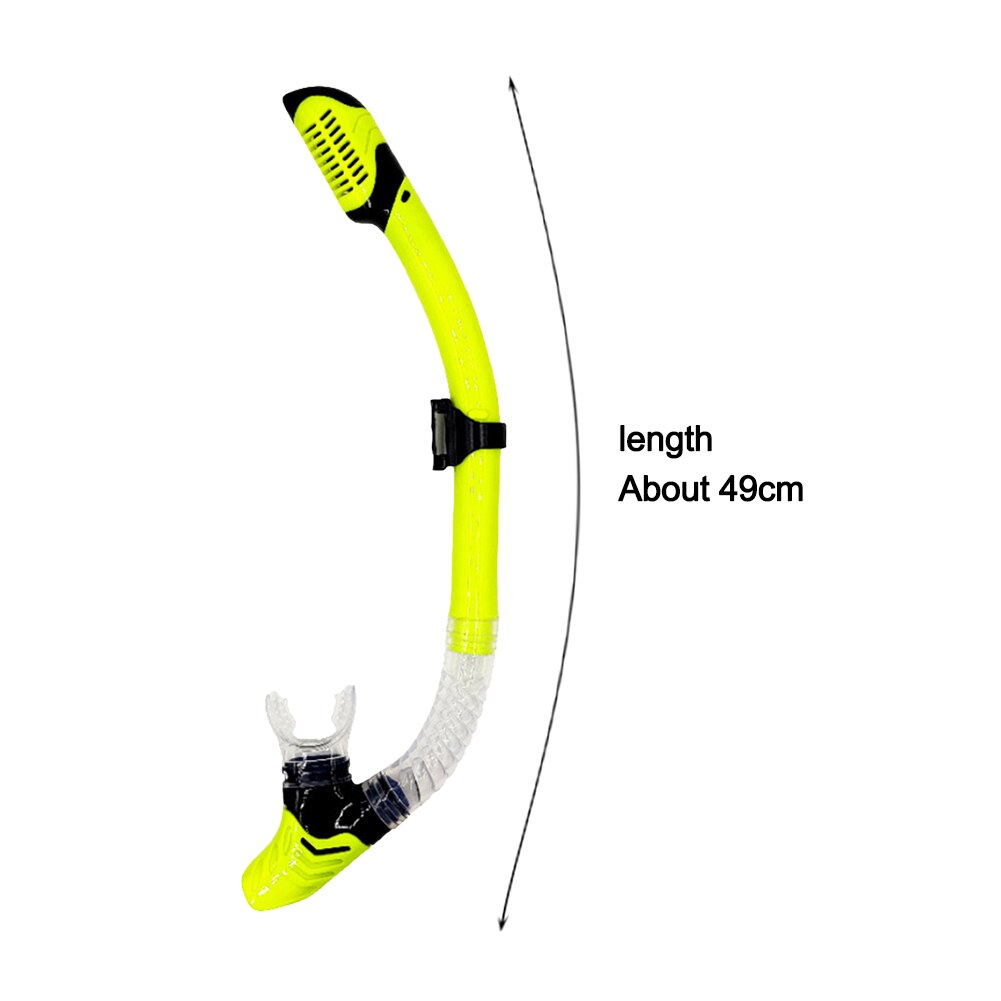 Diving Snorkel Swimming Diving Breathing Tube Hose Full Dry Adult Underwater Snorkeling Gear Diving Equipment: Yellow
