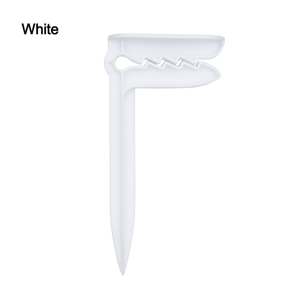 4Pcs Plastic Handdoek Klem Decoratieve Wasknijpers Strandlaken Clip Camping Mat Clip Handdoek Klem Wasknijpers Huishoudelijk Gereedschap: white