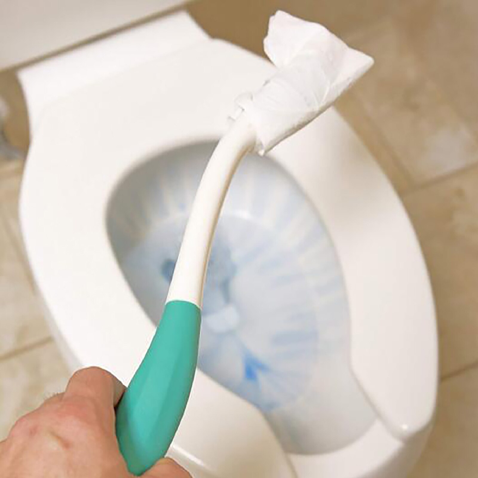 Toilet Aid for Wiping Long Handle Reach Tissue-Stick Toilet Comfort Aid Tissue Grip Helper for Limited Mobility