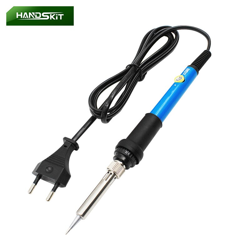HANDSKIT-soldador eléctrico de temperatura ajustable 220V 110V 60W estación de reparación de soldadura lápiz de calor herramienta de reparación de puntas soldador estaño soldador estaño estacion soldadora