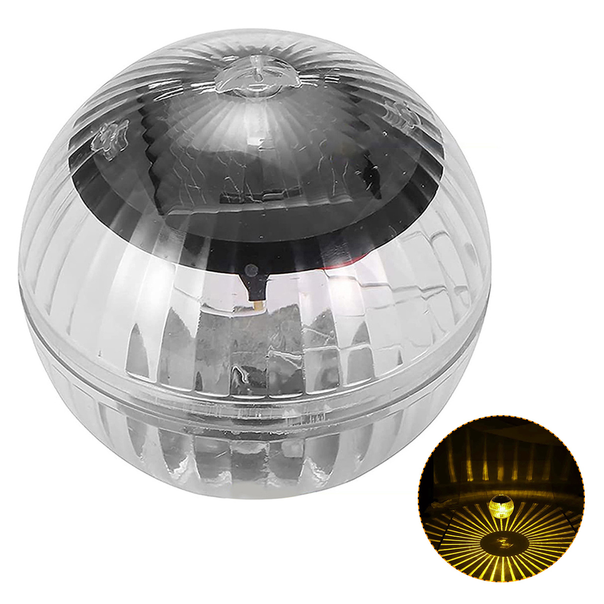 Kleur Solar Drijvende Vijver Licht Zwembad Hangende Waterdichte Bal LED Licht Veranderende Outdoor Automatische Aangedreven Waterlamp Tuin: orange