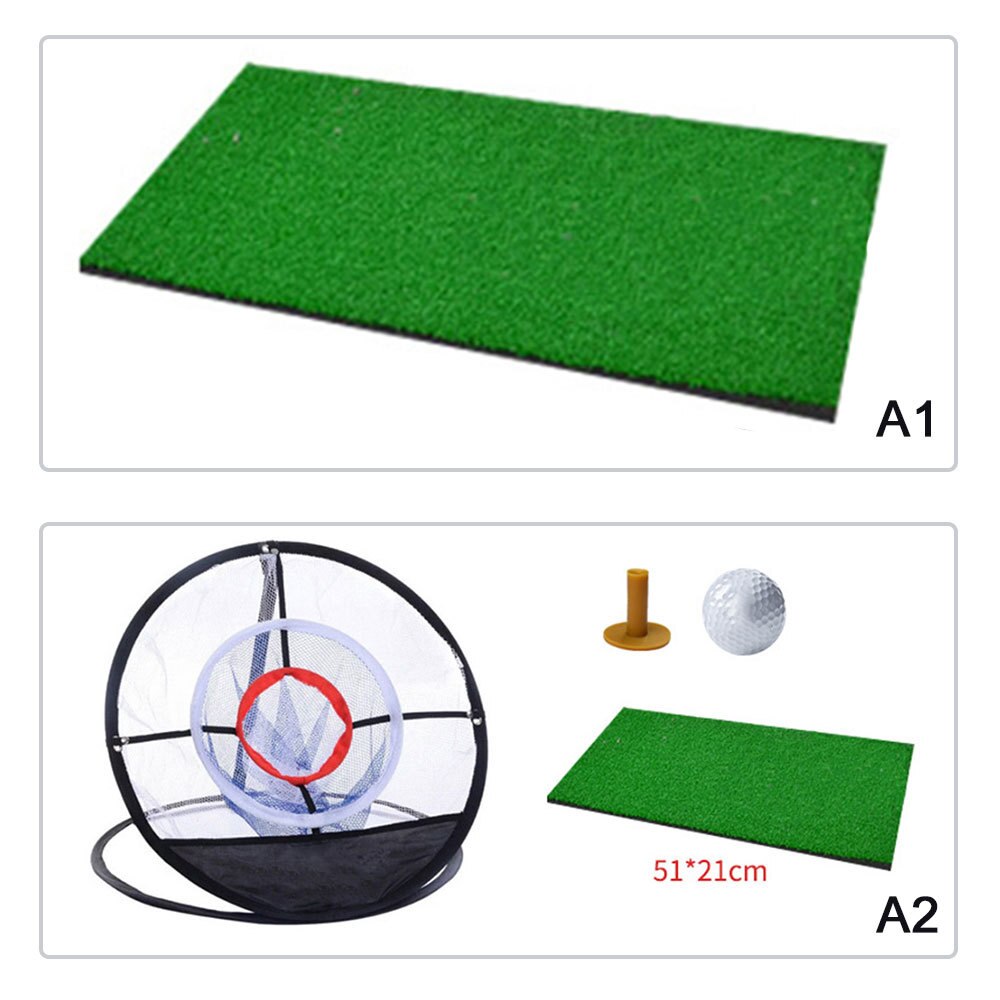 Portable Outdoor Chipping Pitching Cages Mats Indoor Practice Golf Training Aid Net Set Mini Golf Training Mat For Golf Beginner