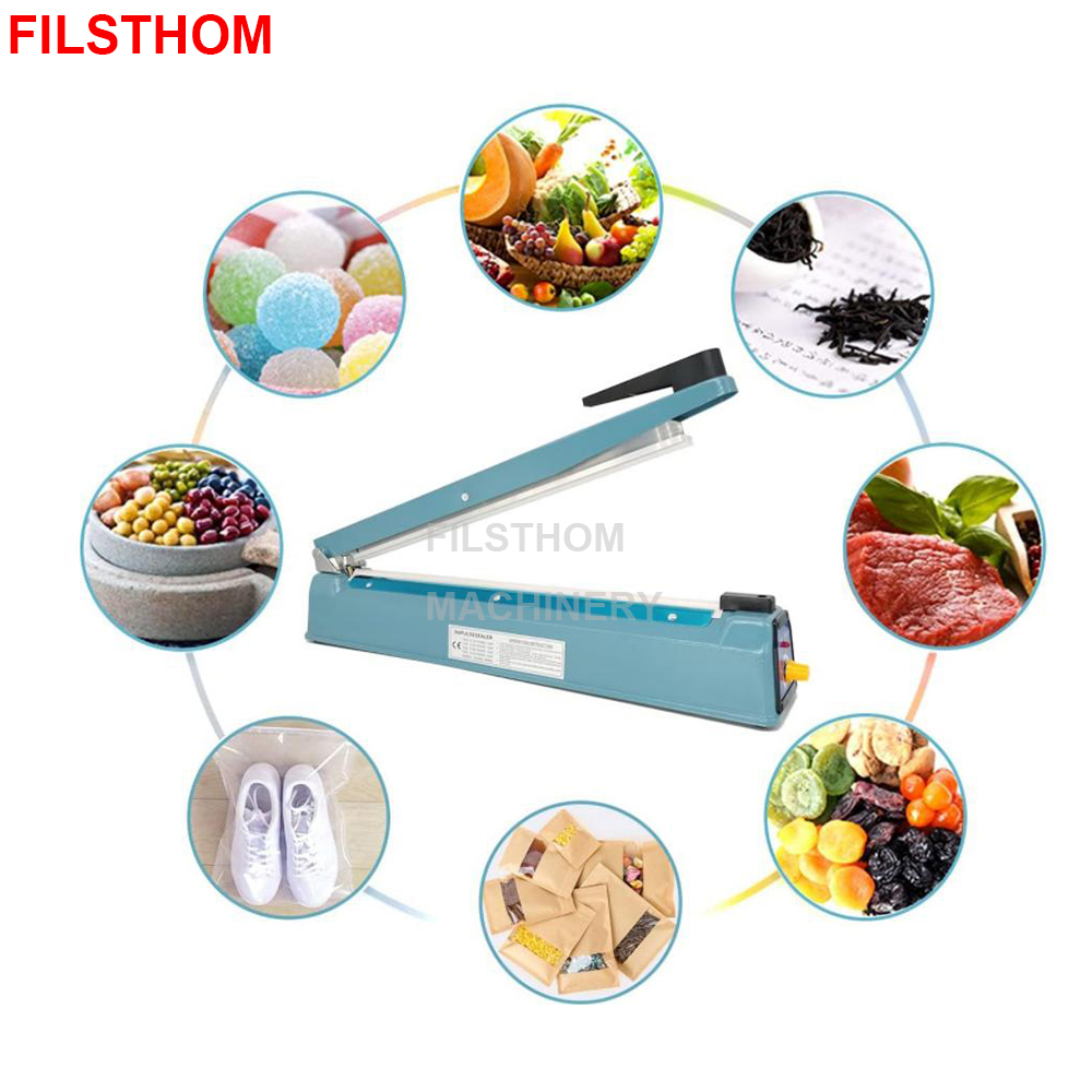 500mm Iron Handheld Electric Heating Impulse Sealing Machine Hand Pressure Sealer For Plastic Aluminum Foil Non-woven Fabric Bag