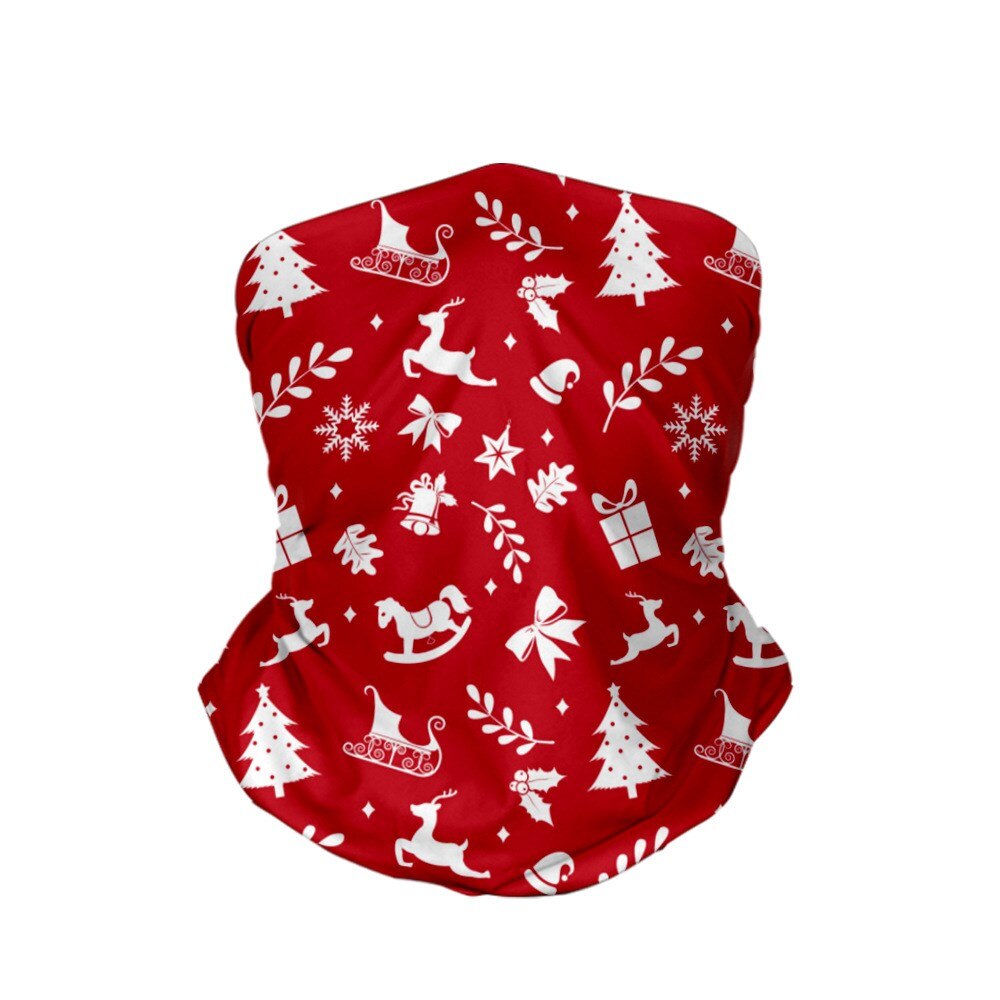 Children's Christmas 3D printed face balaclave kids bandana multi-functional magic headheand boys and girls scarf
