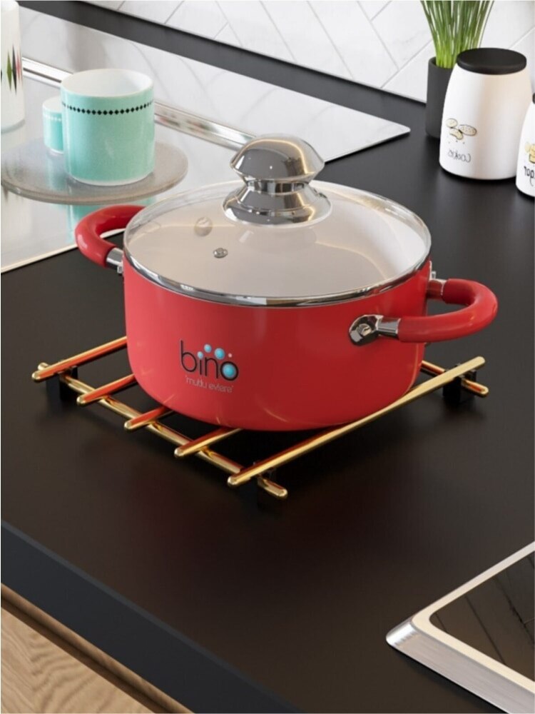 Gold Plated Decorative Teapot Pot Kettle Trivets C... Grandado