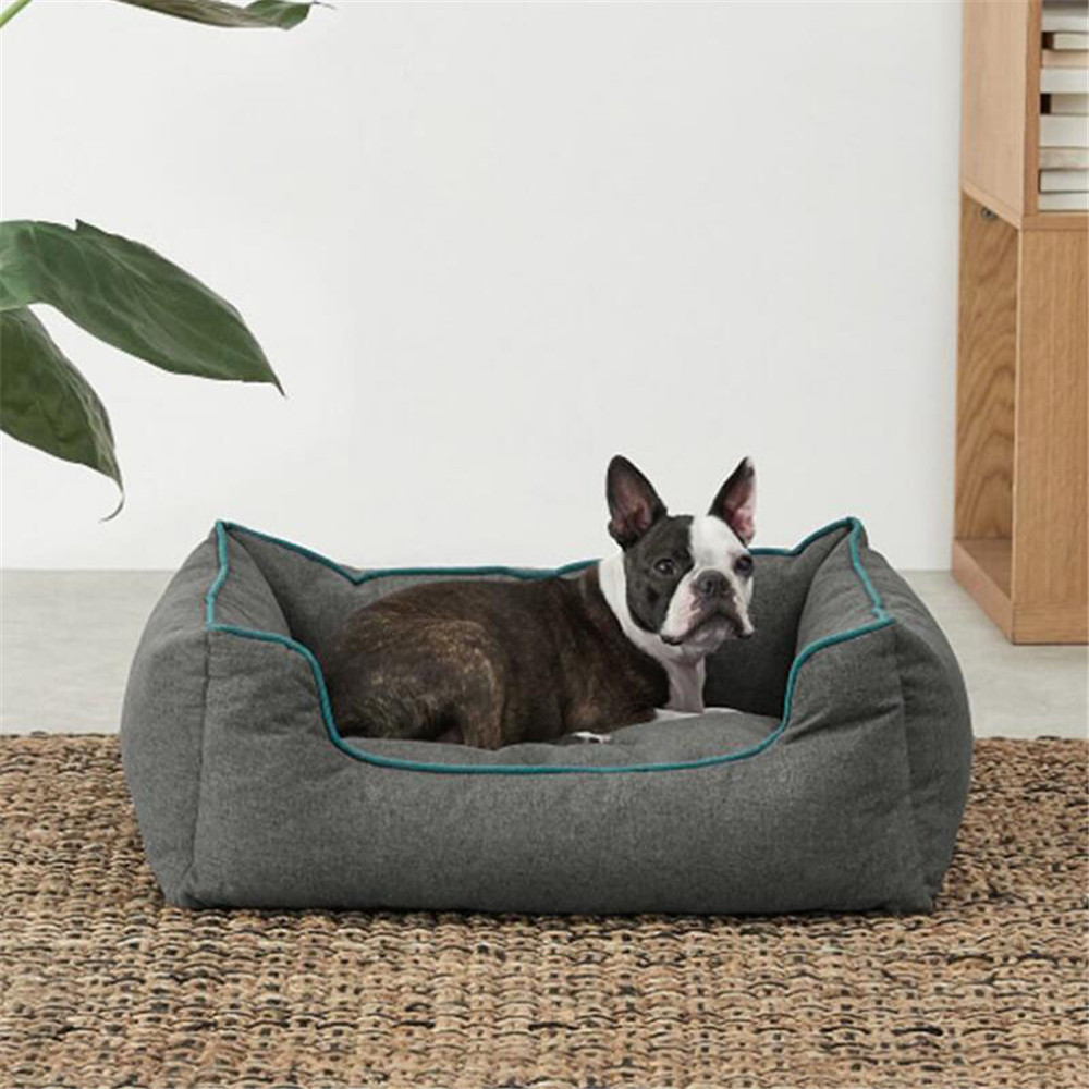 Dark Green Dog Bed Waterproof Can Be Washed and Washed, Pet Cats and Dogs Soft and Comfortable Thickened Large Sofa Bed