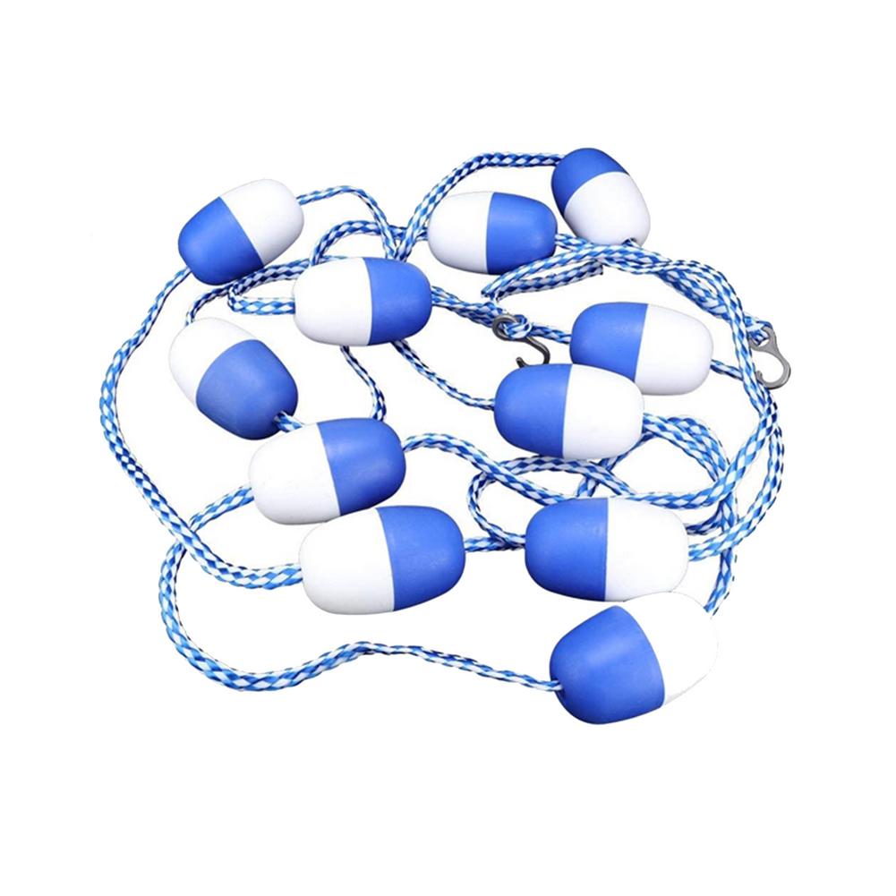 5m Swimming Pool Safety separation line with buoy/hooks Swim Pool Lane Line Divider 7cm float swimming pool lane line rope: Default Title