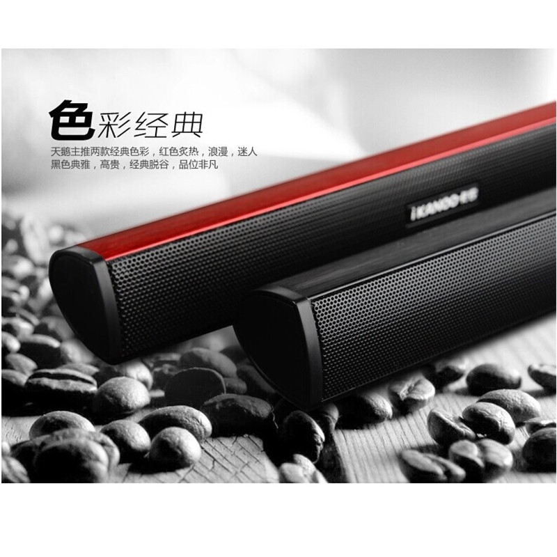 Ikanoo Brand USB Laptop Portable/computer Speaker Audio Soundbar mini laptop draagbare luidsprekers Geluid Bar Luidsprekers pc