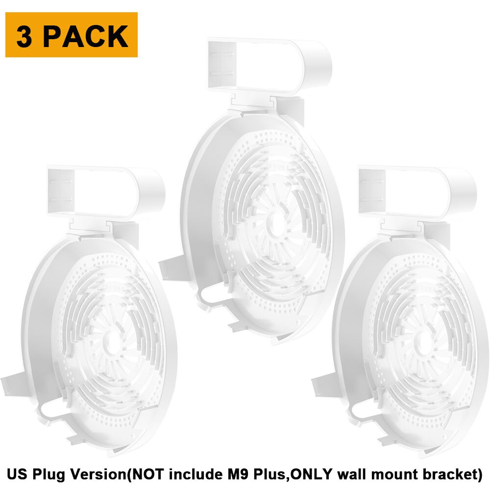 Väggfäste hållare kompatibel med tp-link deco  m9 plus mesh wifi-system elegant robust wifi router hylla väggmonterad fäste: 3 förpackningar us plug