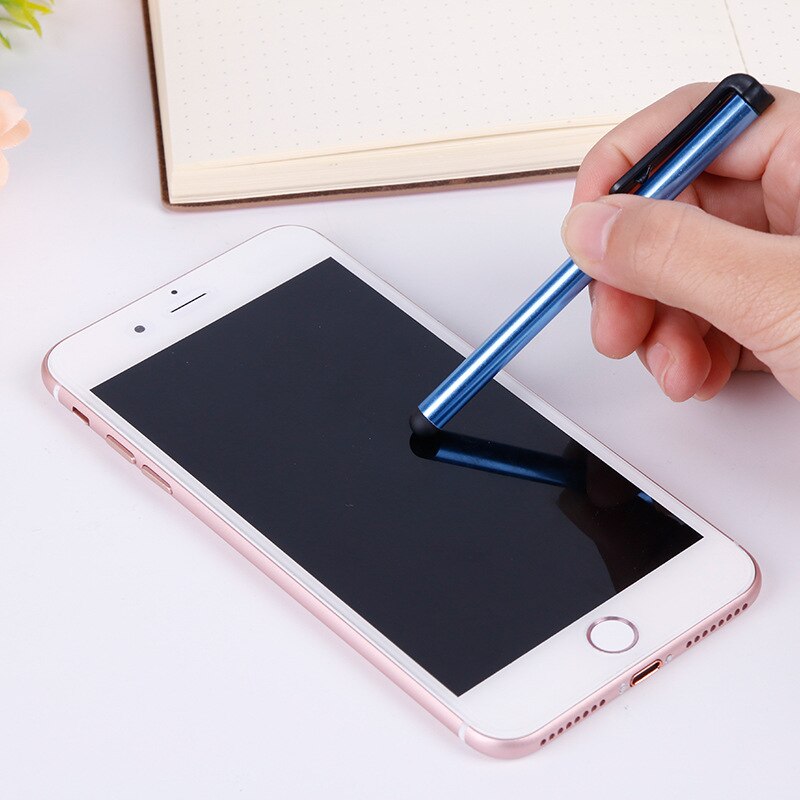 10pcs/lot Capacitive Touch Screen Stylus Pen for IPhone IPad IPod Touch Suit for Smart Phone Tablet Metal Stylus Pencil