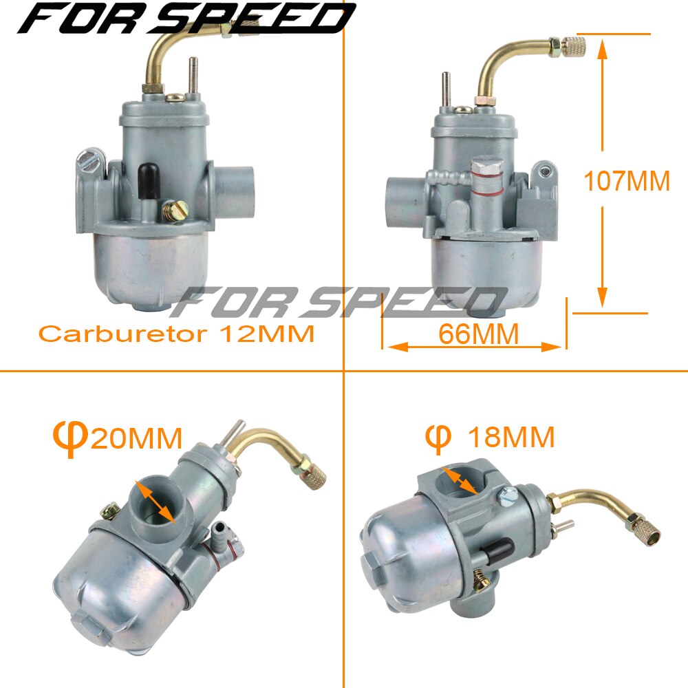 12mm 15mm 17mm Motorcycle Carburetor Puch for Moped Bing Style Carb Stock Maxi Sport Luxe Newport Cobra Carburador Engines E50