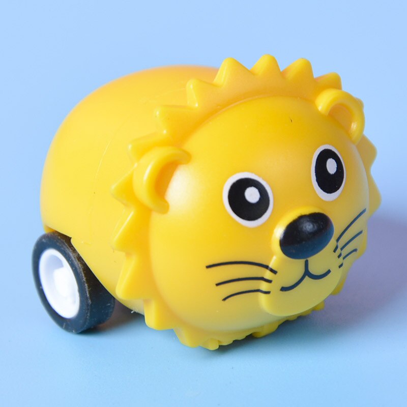 1 pz simpatico animale tirare indietro auto bestiame inerzia auto giocattoli per bambini ragazzi ragazze interessante Festival regali per bambini giocattoli: lion