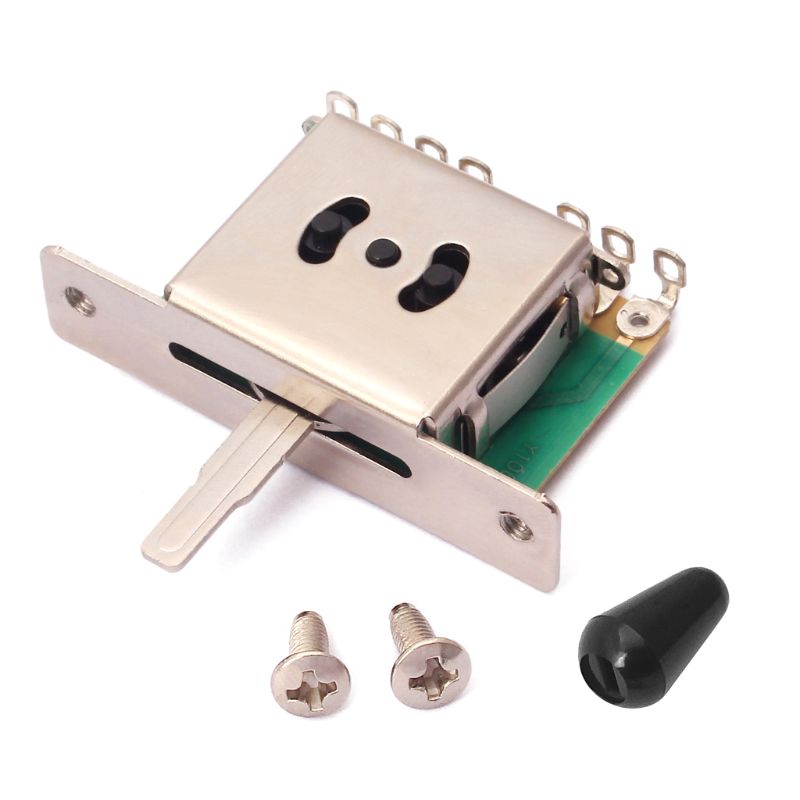 5 Ways Electric Guitar Pickup Selector Switch Parts Accessories: Black