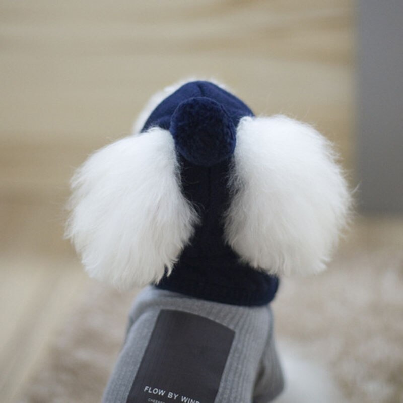 Mini chapeau d&#39;hiver tricoté pour animaux | Ensemble écharpe pour chiens, produits pour animaux de compagnie, Cosplay amusant, bonnet pour chien Chihuahua, accessoires pour chiots