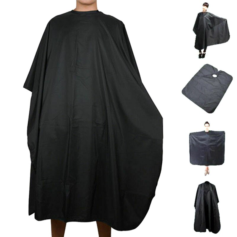 Salon Hair Cut Hairdressing Cape Large Hairdresser Barbers Gown Cloth Black AC889