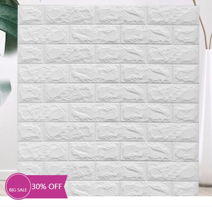 70X77 Pe Foam 3D Muur Papier Safty Interieur Behang Diy Behang Baksteen Woonkamer Kids Slaapkamer Decoratieve Sticker