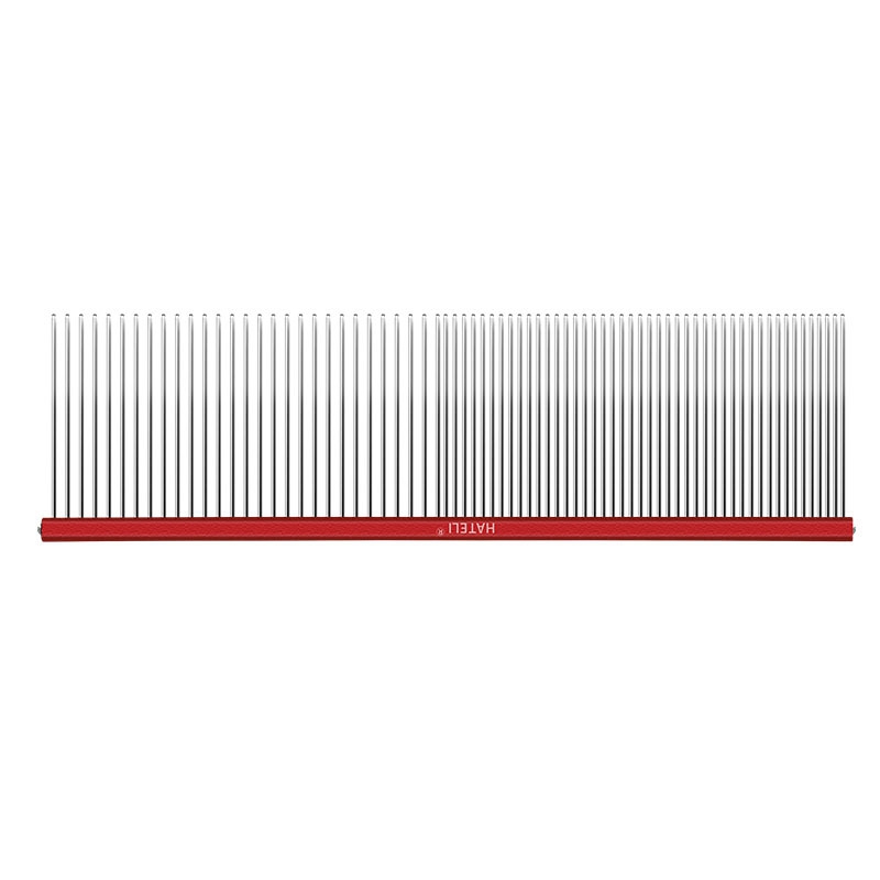 Pente de cabelo para animais de estimação, 16/19cm, para cachorro, gato, desembaraçador, corte de pele, despedida, escova, ferramenta de aliciamento para longo ​ Cabelo Encaracolado Pet: S / Azul