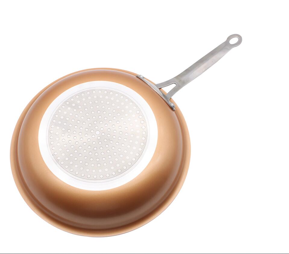 8/10/12 pulgadas antiadherente cobre sartén plancha parrilla Gas y Cocina de Inducción plancha herramientas de cocina accesorios de cocina utensilios de cocina