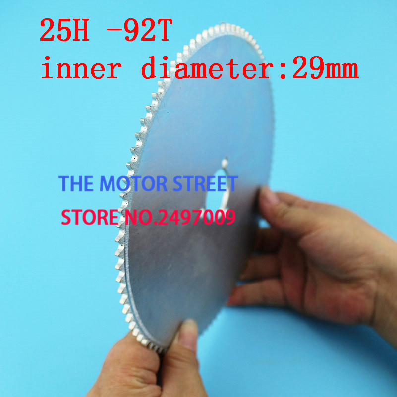 free shopping 25h 92t 29mm Chain Sprocket Electric Scooter Rear Sprocket fit Scooter Sprocket Scooter Parts/Electric Scooter