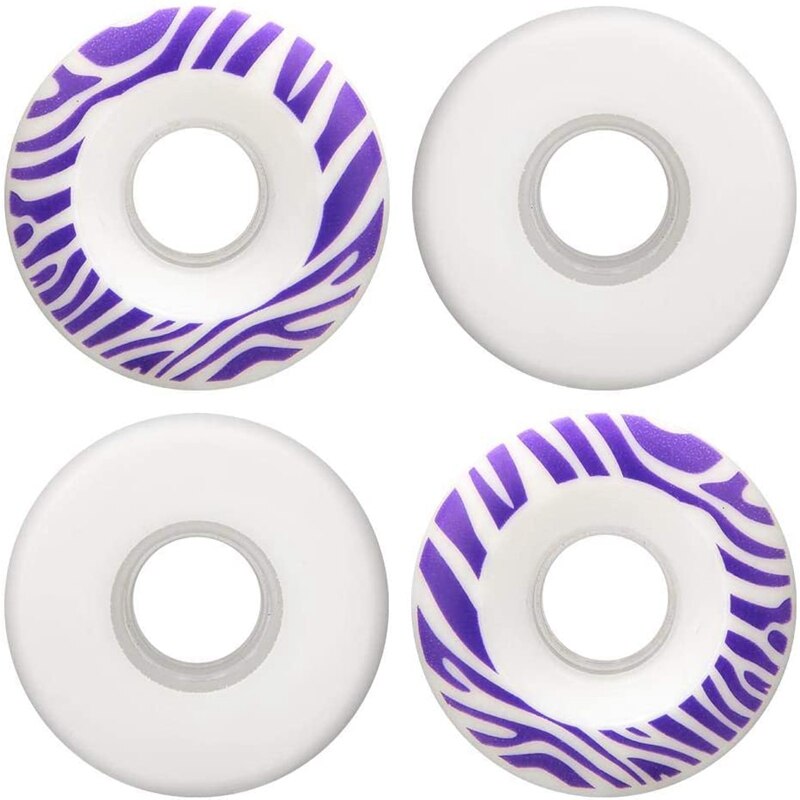 4PCS Skateboard Wheels Resilient PU Double Warped Skateboard Wheels Brush Street Skating Wheels 56X32mm