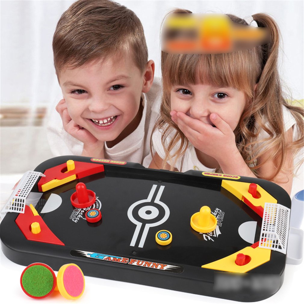 2 In 1 Ice Hockey Table Game Competitive Game Mini Soccer Table Parent-Child Interactive Children'S Educational Toys