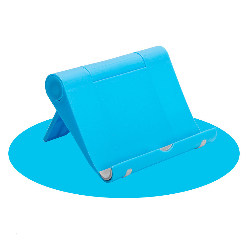Draagbare Universele Tablet Houder Voor iPad Voor iPhone Houder Tablet Stand Mount Verstelbare Bureau Ondersteuning Flexibele Telefoon Stand: Blauw