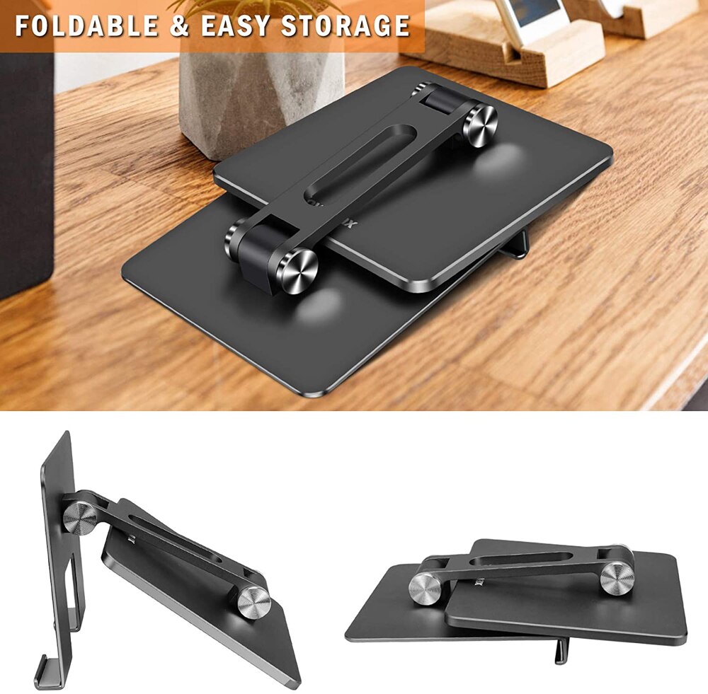 Desk Mobile Phone Holder Stand For iPhone iPad Xiaomi Metal Adjustable Desktop Tablet Holder Universal Table Cell Phone Stand