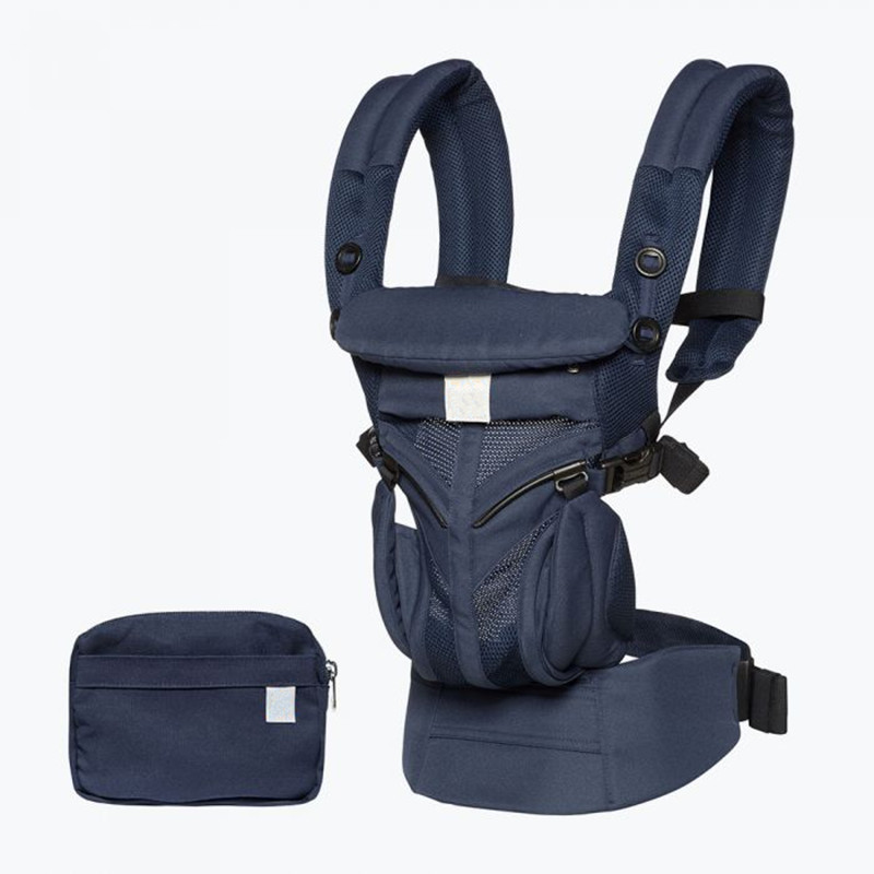 Ergonomische Draagzak 360 Omni Biologisch Katoen Vier Positie 360 Baby Carrier Ademende Koele Lucht Baby Carrier Rugzak: omni cool air blue 2